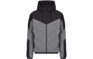 Куртка пуховик FW22 мужская серая черная EMPORIO ARMANI