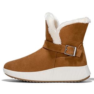 MUSNODO Термоутепленные противоскользящие короткие снегоступы для женщин с эффектом увеличения роста коричневые, цвет Brown