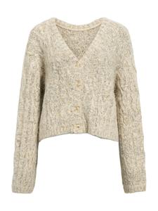 Вязаный кардиган OBJECT OBJINUK, Mottled White