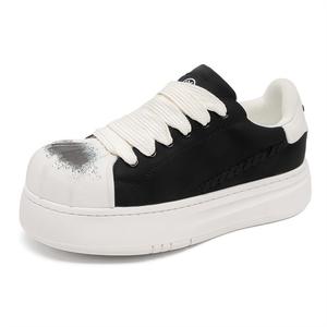 Cleverneonmore Мужские лоу-топ скейтборд кроссовки черные, цвет Black