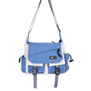 Воинская нейлоновая наплечная сумка через плечо больших размеров для мужчин черная бело-синяя белая