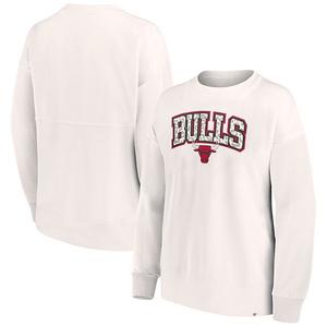 Женский свитшот Fanatics Branded белый Chicago Bulls с леопардовым принтом Unbranded