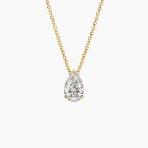 Подвеска с бриллиантом Pear Carbon Capture Lab (1 карат) Brilliant Earth