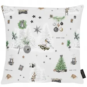 Наволочка 3710 Apelt, зеленый/белый