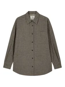 Рубашка в клетку Tomboy, коричневый