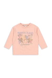 Детская футболка с длинным рукавом и хлопком ERA LS TEE OCS Konges Sløjd, оранжевый