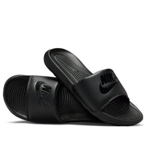 Тапочки victori one slide 'triple black' Nike, черный