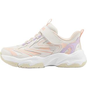 Нескользящие износостойкие низкие детские кроссовки для повседневной носки Skechers Kids, персиковый/розовый