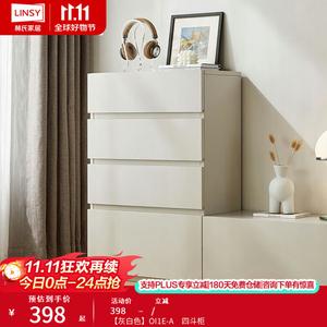 Lin'S Home Furnishing Комод для спальни настенный из массива дерева, 4 ящика