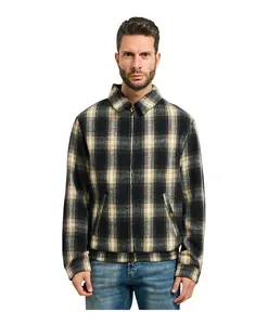 Шерстяная куртка в клетку Guess, мультиколор