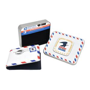 Кошелек с логотипом почтовой марки USPS US Mail Eagle, тонкий кошелек в декоративном жестяном футляре, многоцветный Concept One, цвет multi