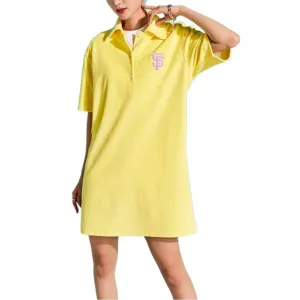 MLB Женское платье с коротким рукавом San Francisco Giants желтое