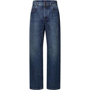 LOUIS VUITTON Джинсы мужские синие Moderate Straight Fit