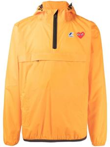 Comme Des Garçons худи на молнии из коллаборации с K-Way, оранжевый