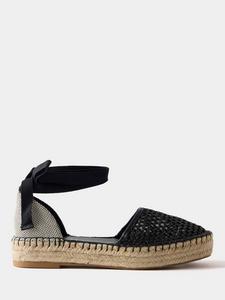 Плоские эспадрильи из сетчатого материала Mint Velvet, Black