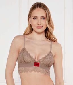 Кружевной бюстгальтер Hugo Bodywear, коричневый