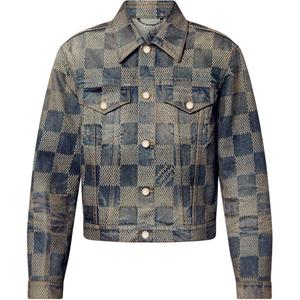 Джинсовая куртка мужская синяя Louis Vuitton, синий