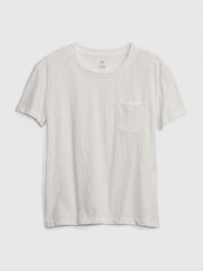Детская футболка с карманом Gap, белый