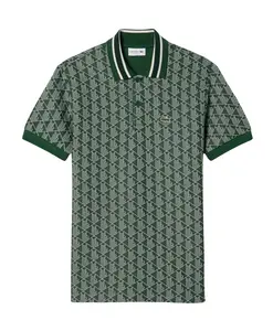 Классическое поло с монограммой Lacoste, зеленый