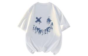 Футболка унисекс LA'T.WEEKEND, 2 шт (белый+голубой)