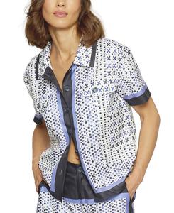 Женская блузка с принтом в виде платка Central Park West, Blue