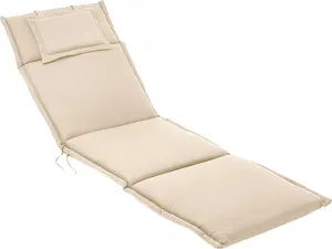 Подушка для садового шезлонга Riess-ambiente Outdoor Cushion ROG 195cm beige Cushion for garden lounger Garden lounger cushion Garden cushion Riess-Ambiente
