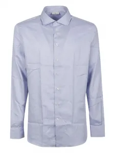 Хлопковая рубашка с длинными рукавами ETRO, синий