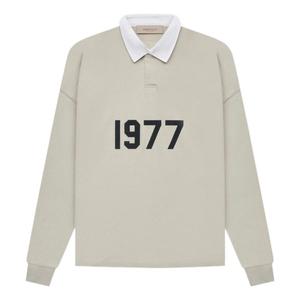 Рубашка ss22 1977 henley rugby polo shirt 'oatmeal' Fear Of God Essentials, серый