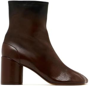 OMLISHZTY Женские черные ботильоны с квадратным носком на щиколотке из кожи, на низком грубом каблуке, короткие с боковой молнией, модные ботинки для женщин, осень-зима