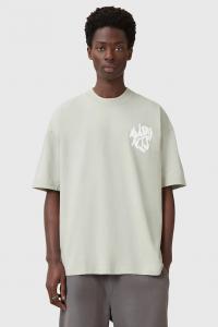 Хлопковая футболка Orlando Allsaints, зеленый