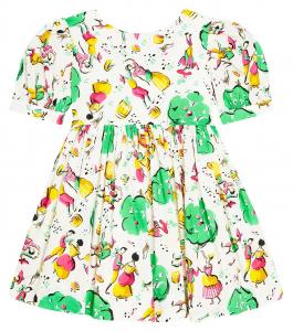 Платье ursula из хлопка с принтом Morley, мультиколор