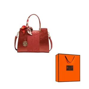 PAYOT Красная женская сумка через плечо из искусственной замши в китайском стиле, Chinese Style Red