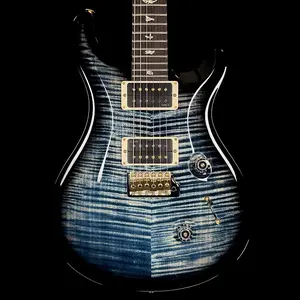 PRS Custom 24 10-Top - Выцветший синий кит с покрытием Smokeburst