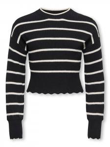 KIDS ONLY Свитер "Иби" в черно-кремовом цвете