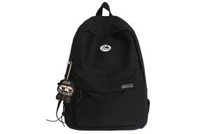 ADOONGA Нейлоновый рюкзак унисекс черно-белый, Black (Random IP Blister Pack)