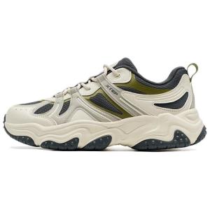 XTEP Volcano 2.0 износостойкие и легкие низкие массивные кроссовки мужские бежево-черные