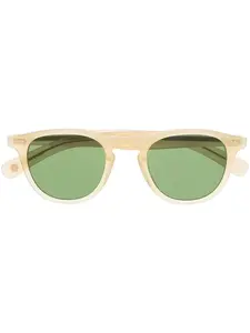 Hampton tinted-lens sunglasses Garrett Leight, нейтральный