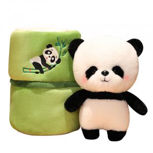 Плюшевая игрушка панда в бамбуковом тубе Happy Fish