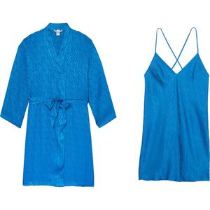 Victoria's Secret Женский пижамный комплект синий