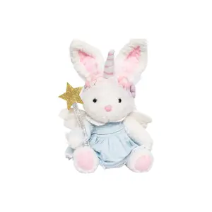 Милые плюшевые куклы кроликов со сложенными ушками, высота 40 см 77 SEVEN DREAM, anmeng rabbit[version a magic unicorn]