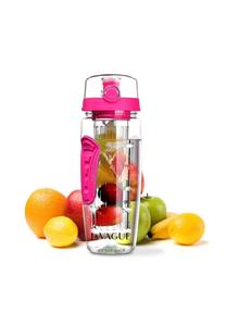 Розовая бутылка для воды с вкладышем vitality La Vague