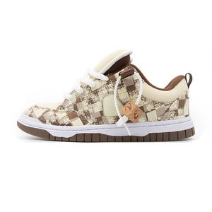 Shionpo Кроссовки для скейтбординга унисекс, низкие, коричневые