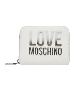Небольшой кошелек на молнии Love Moschino, белый