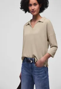 Рубашка-Поло unifarbe Street One, Beige