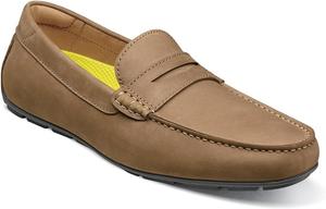 Мужские слипоны Florsheim Motor Smooth Moc Toe Penny Driver, Sand