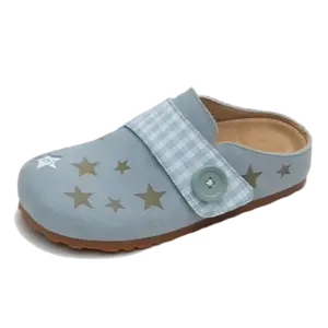 JimiXiong Тихие абразивостойкие закрытые тапочки женские небесно-голубые, цвет Sky Blue