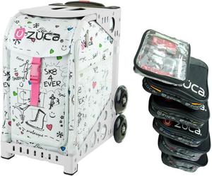 Спортивная сумка-вкладыш ZUCA SK8 с белой рамкой и специальным набором из 5 упаковочных мешочков + косметичка