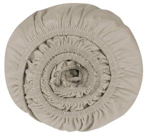 Простыня на резинке Premium Schiesser Flexi, серый - ширина: 100 см