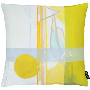 Декоративная подушка Capri Наволочка без наполнителя, 1 штука Apelt, Natur/gelb + gemustert
