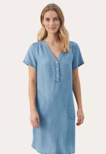 Джинсовое платье KAMINAS Part Two, цвет Light Blue Denim